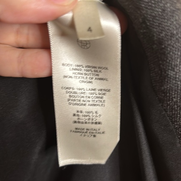 EUC THE ROW women’s blazer and pants  in wool charcoal grey sz 4 sold together - Picture 5 of 16